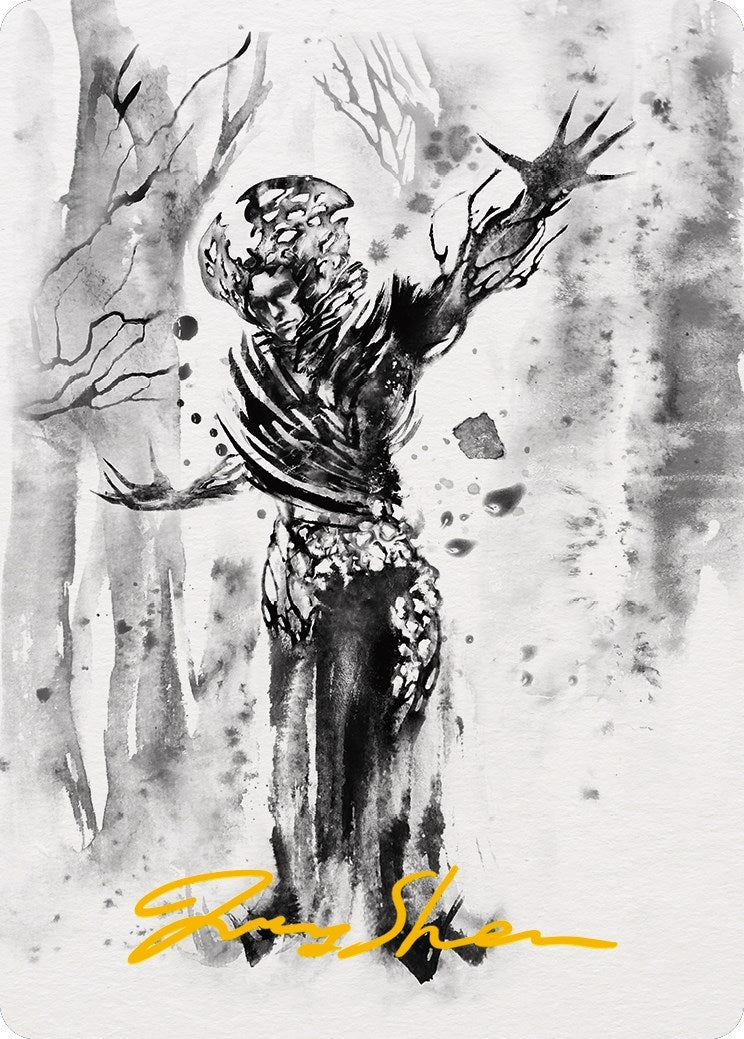 Image for Rustvine Cultivator Art Card (Gold-Stamped Signature) (75) [Phyrexia: All Will Be One] - Magic: The Gathering