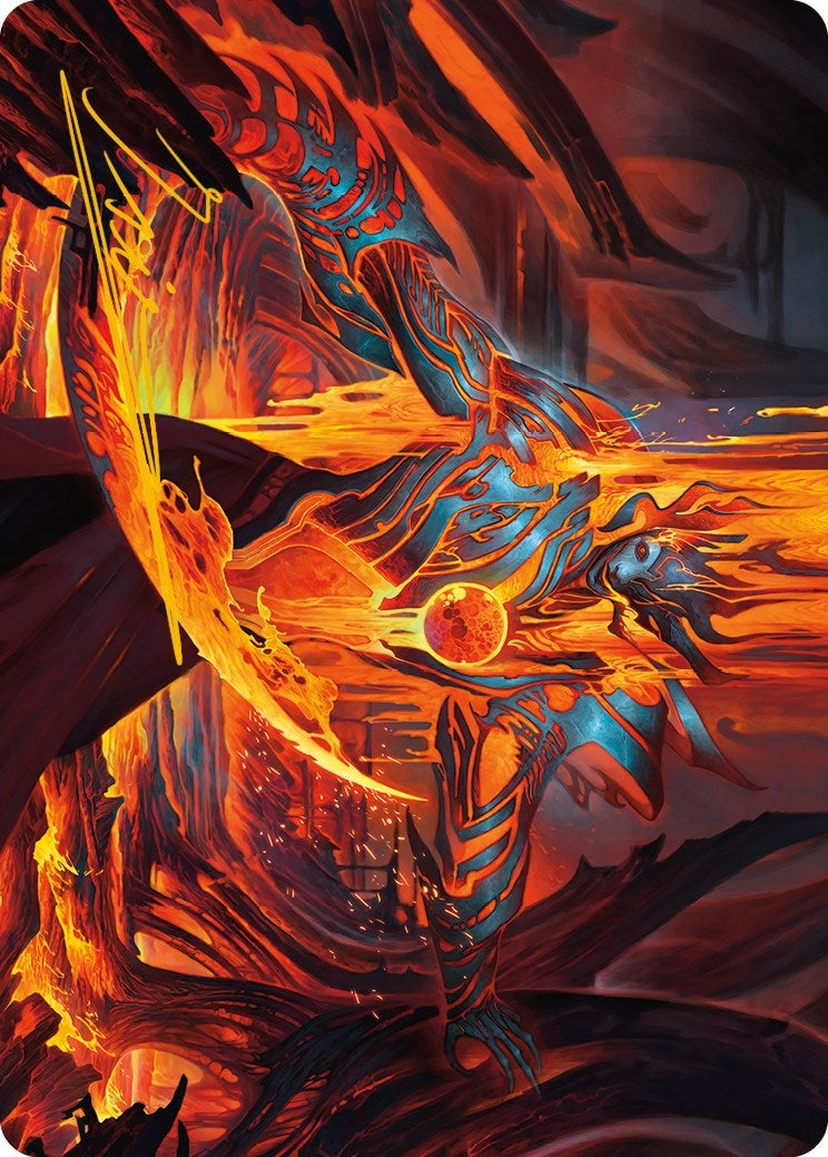 Image for Free From Flesh Art Card (Gold-Stamped Signature) (27) [Phyrexia: All Will Be One] - Magic: The Gathering
