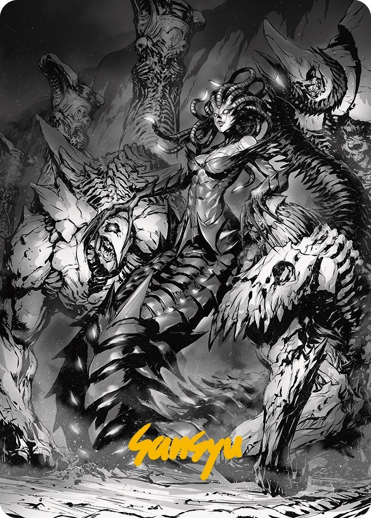 Image for Vraska, Betrayal's Sting Art Card (Gold-Stamped Signature) (72) [Phyrexia: All Will Be One] - Magic: The Gathering