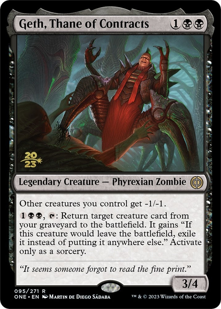 Image for Geth, Thane of Contracts (95) [Prerelease Cards] - Magic: The Gathering
