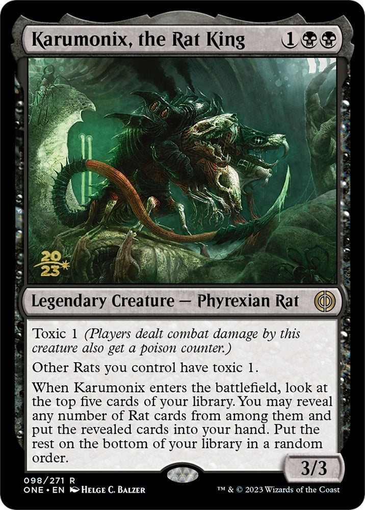 Image for Karumonix, the Rat King (98) [Prerelease Cards] - Magic: The Gathering
