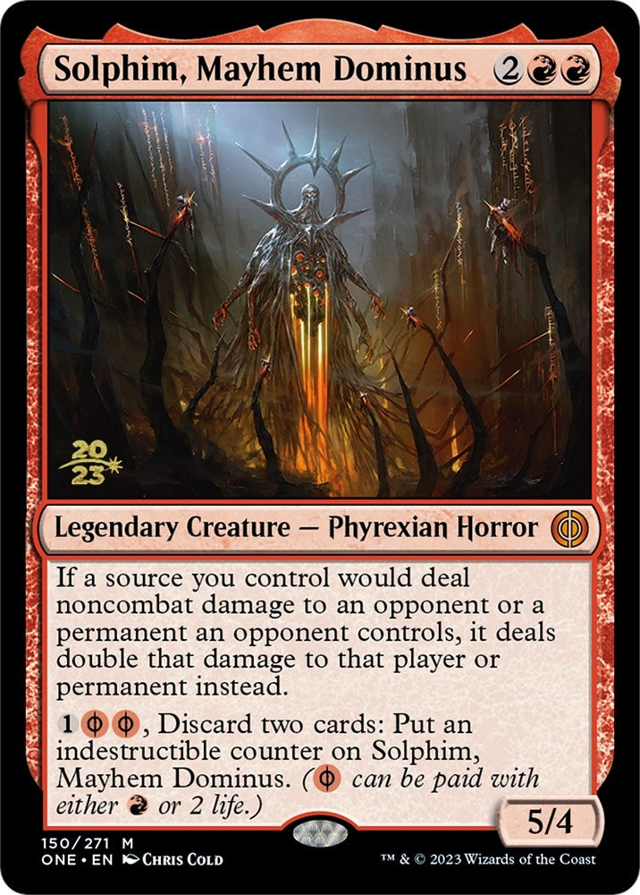 Image for Solphim, Mayhem Dominus (150) [Prerelease Cards] - Magic: The Gathering