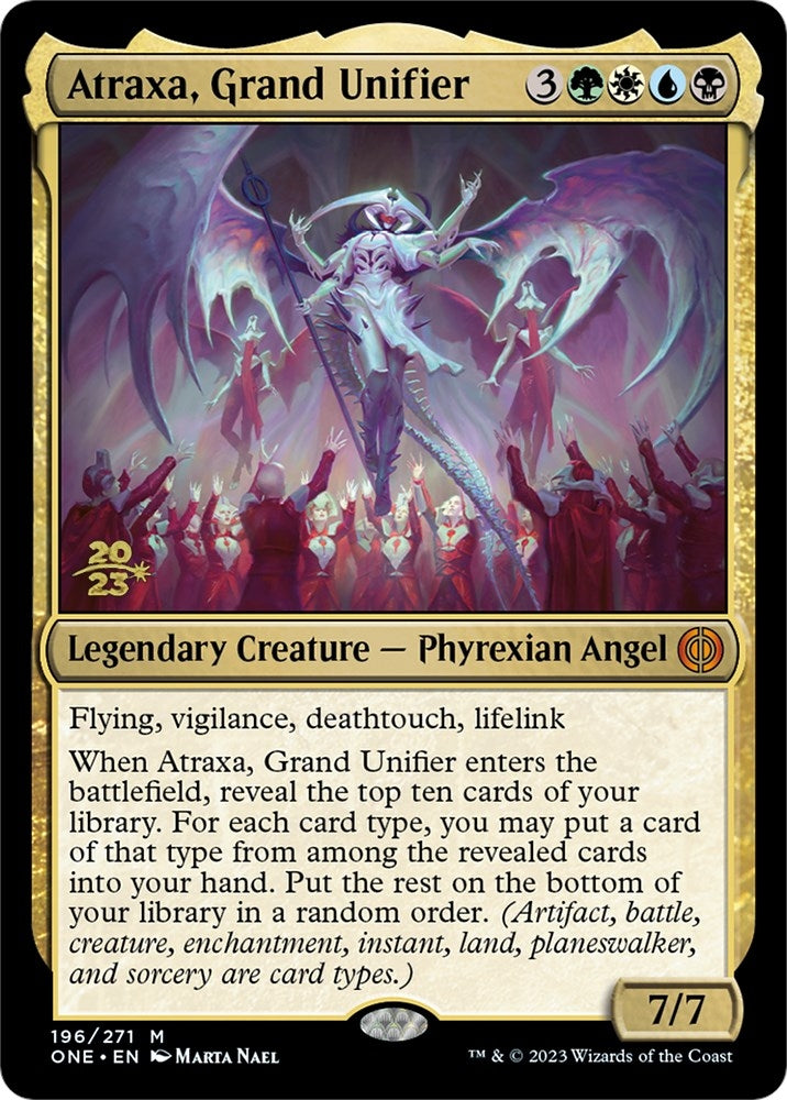 Image for Atraxa, Grand Unifier (196) [Prerelease Cards] - Magic: The Gathering