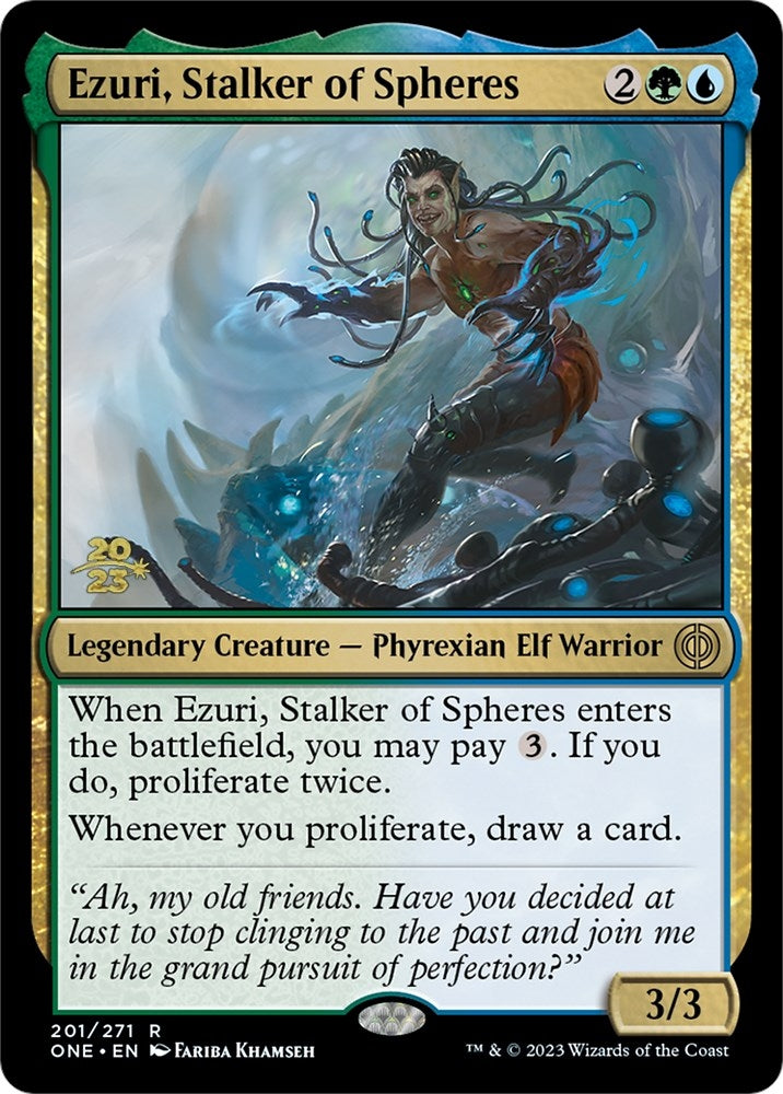 Image for Ezuri, Stalker of Spheres (201) [Prerelease Cards] - Magic: The Gathering