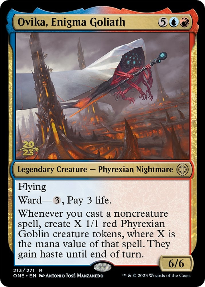 Image for Ovika, Enigma Goliath (213) [Prerelease Cards] - Magic: The Gathering