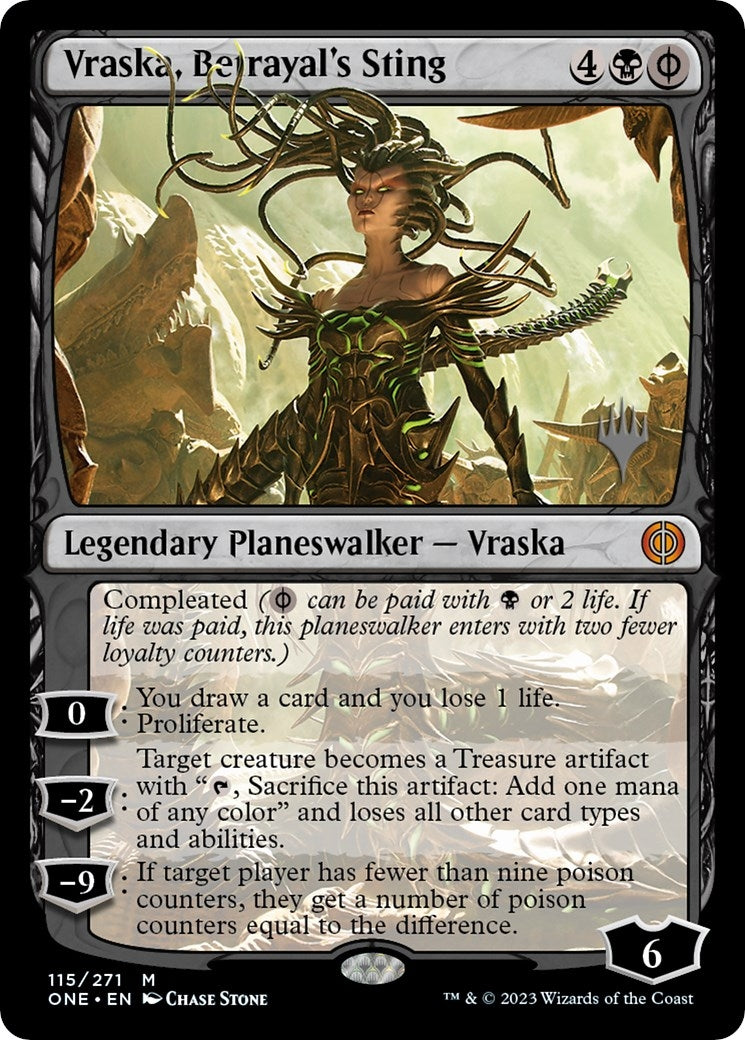 Image for Vraska, Betrayal's Sting (115) [Phyrexia: All Will Be One] - Magic: The Gathering