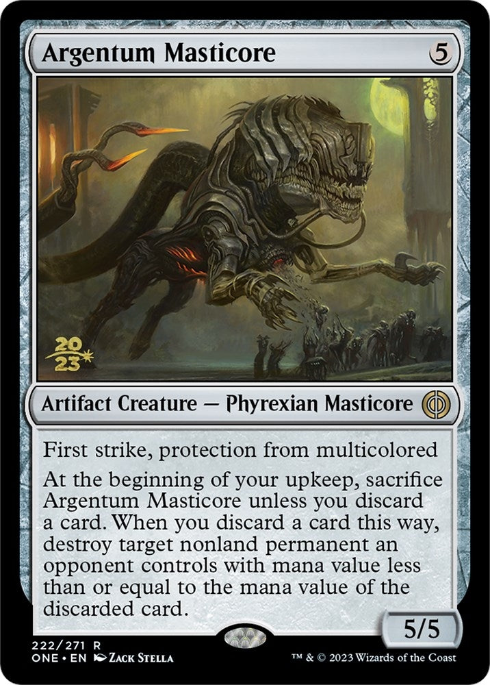 Image for Argentum Masticore (222) [Prerelease Cards] - Magic: The Gathering