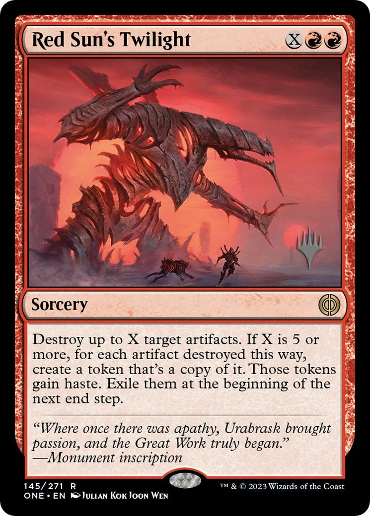 Image for Red Sun's Twilight (145) [Phyrexia: All Will Be One] - Magic: The Gathering