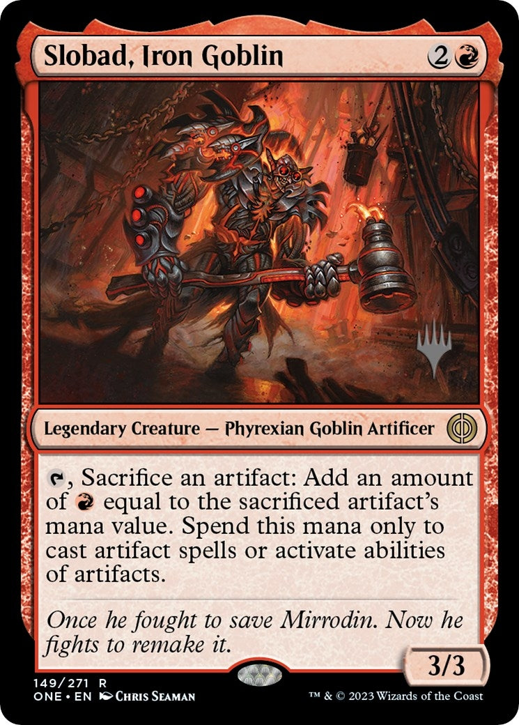 Image for Slobad, Iron Goblin (149) [Phyrexia: All Will Be One] - Magic: The Gathering