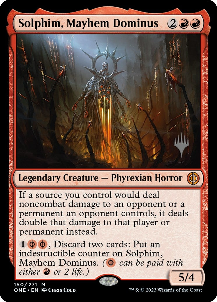 Image for Solphim, Mayhem Dominus (150) [Phyrexia: All Will Be One] - Magic: The Gathering