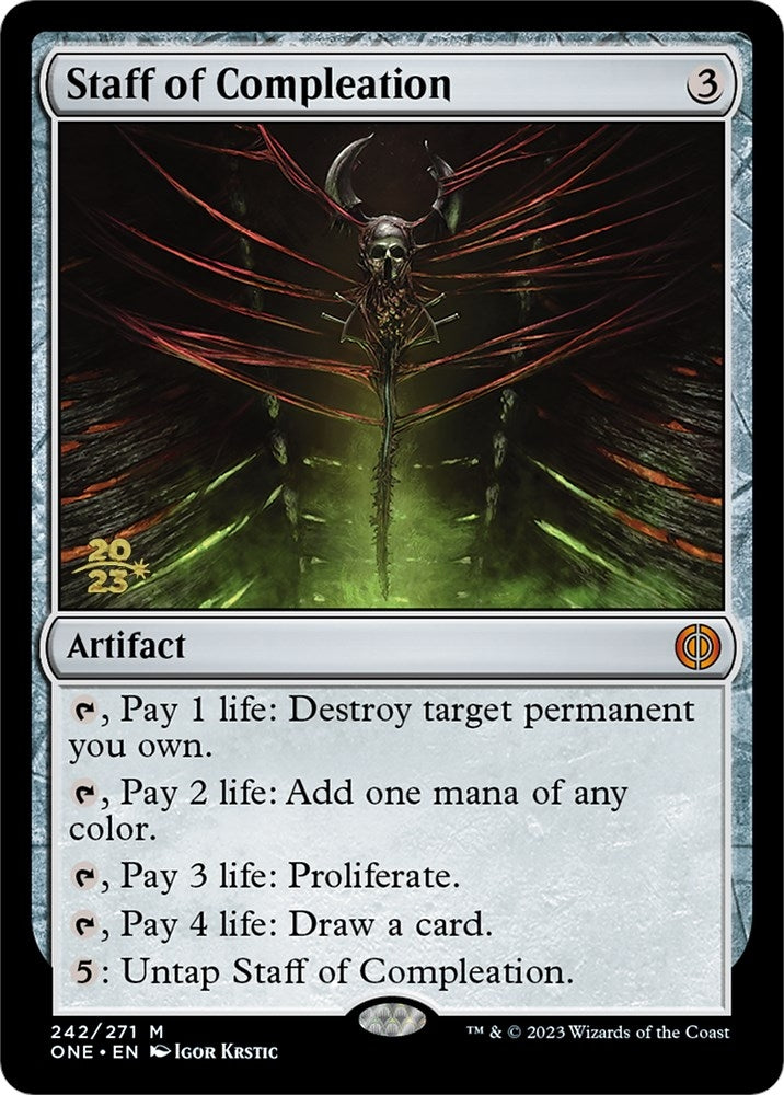 Image for Staff of Compleation (242) [Prerelease Cards] - Magic: The Gathering