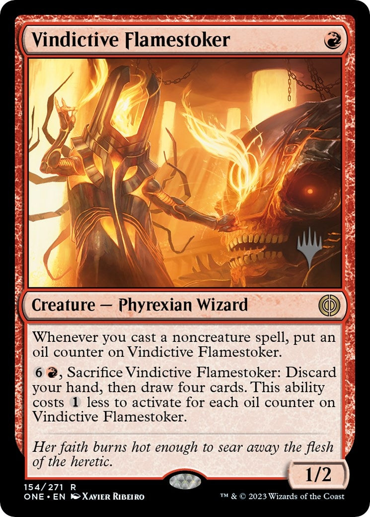 Vindictive Flamestoker (154) [Promo Pack: Phyrexia: All Will Be One]