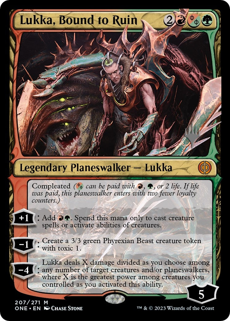 Image for Lukka, Bound to Ruin (207) [Phyrexia: All Will Be One] - Magic: The Gathering