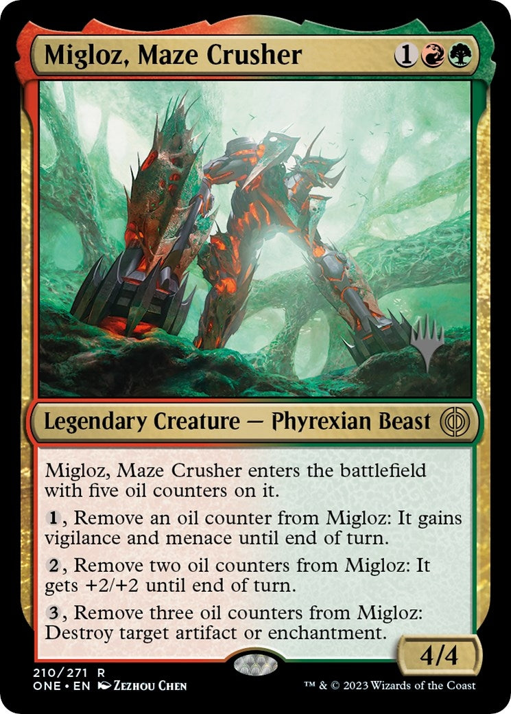 Image for Migloz, Maze Crusher (210) [Phyrexia: All Will Be One] - Magic: The Gathering