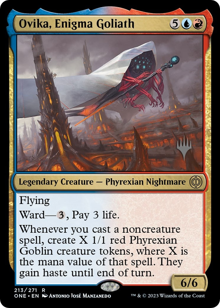 Image for Ovika, Enigma Goliath (213) [Phyrexia: All Will Be One] - Magic: The Gathering