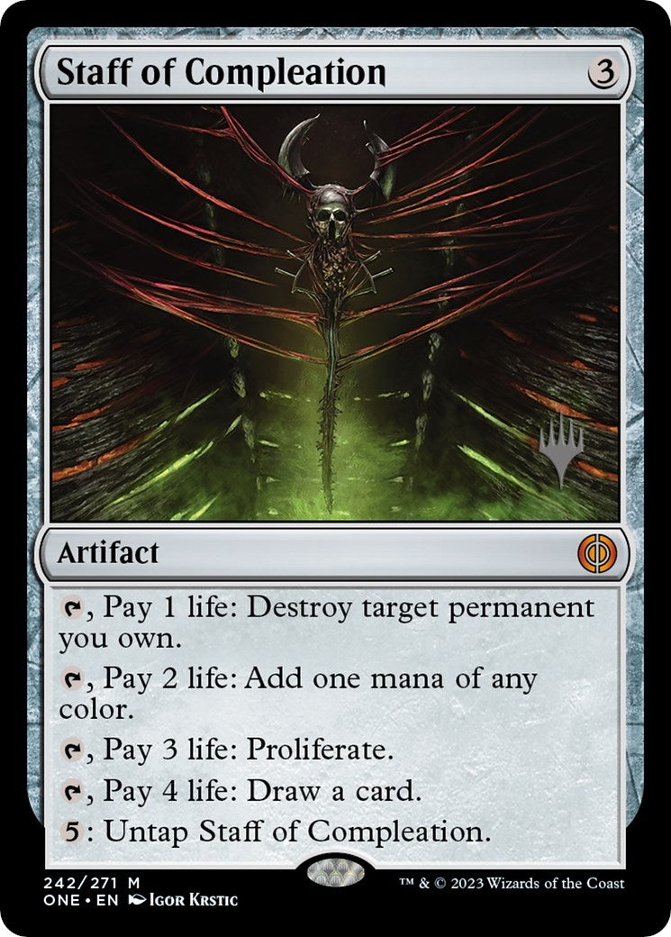 Image for Staff of Compleation (242) [Phyrexia: All Will Be One] - Magic: The Gathering