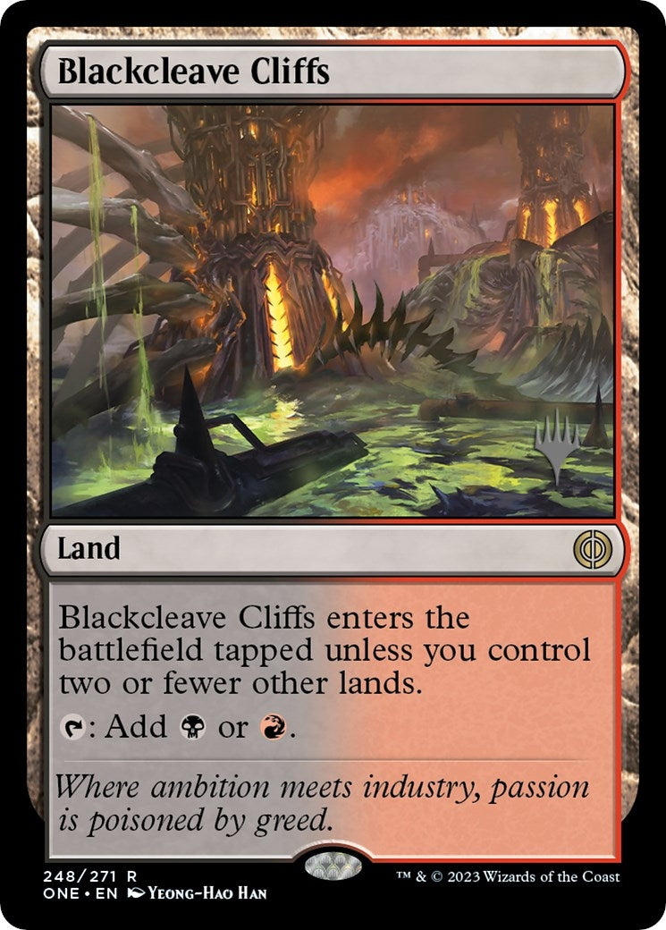 Image for Blackcleave Cliffs (248) [Phyrexia: All Will Be One] - Magic: The Gathering