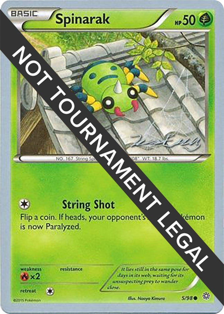 Image for Spinarak - 2016 (Jesper Eriksen) (5/98) [World Championship Decks] - Pokemon