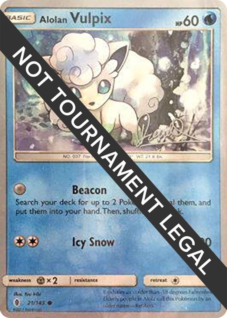 Image for Alolan Vulpix - 2017 (Diego Cassiraga) (21/145) [World Championship Decks] - Pokemon