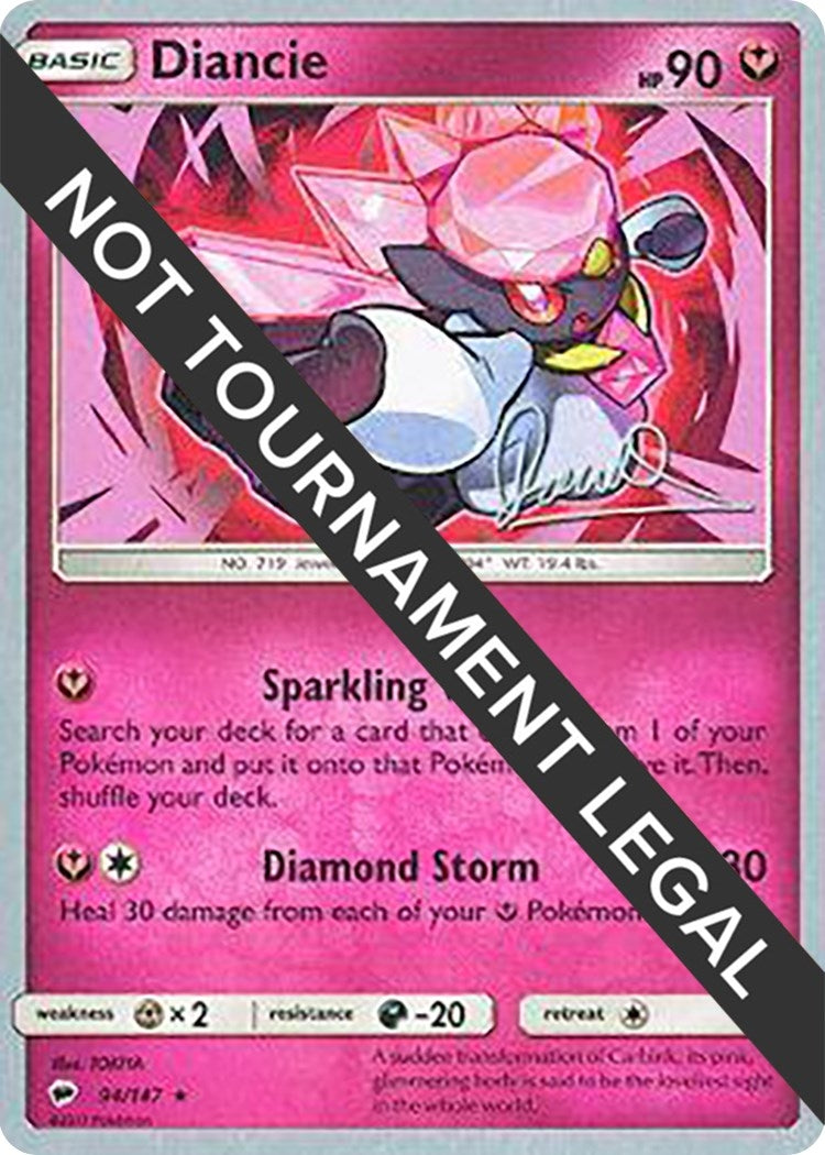 Image for Diancie - 2017 (Diego Cassiraga) (94/147) [World Championship Decks] - Pokemon