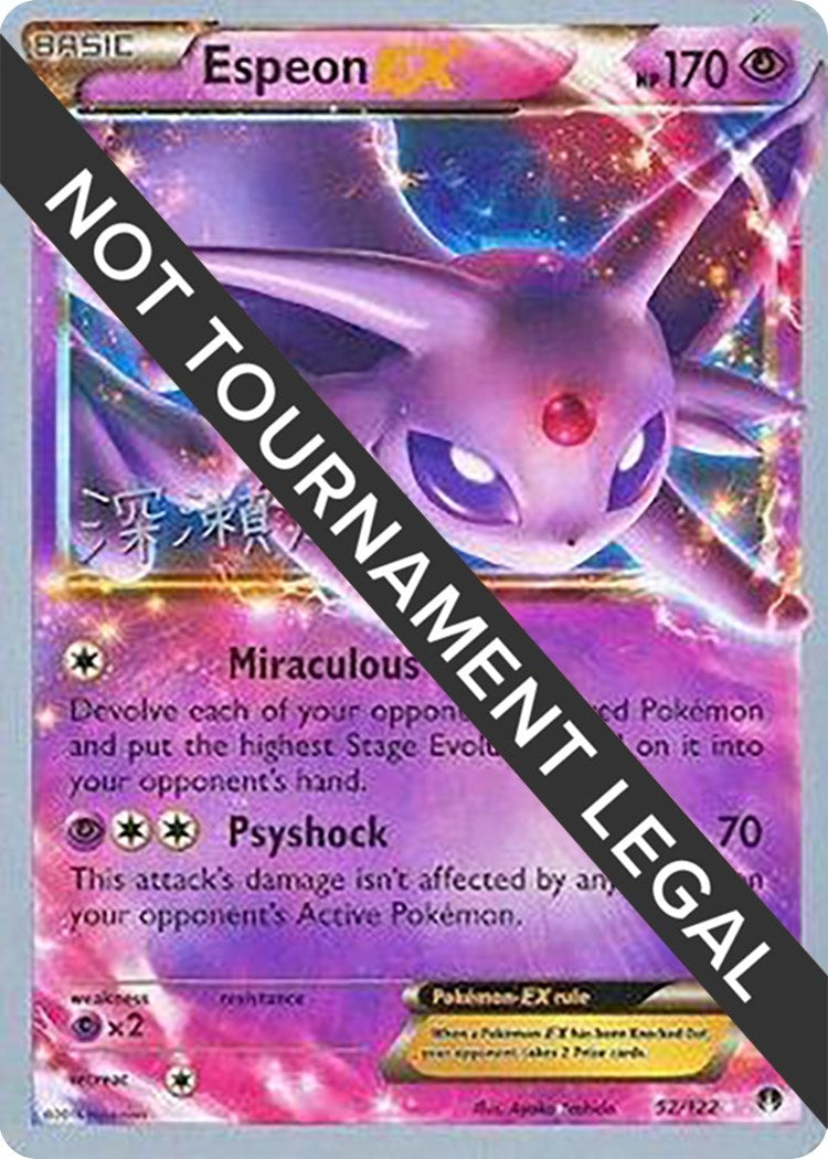 Image for Espeon EX - 2017 (Kabu Fukase) (52/122) [World Championship Decks] - Pokemon