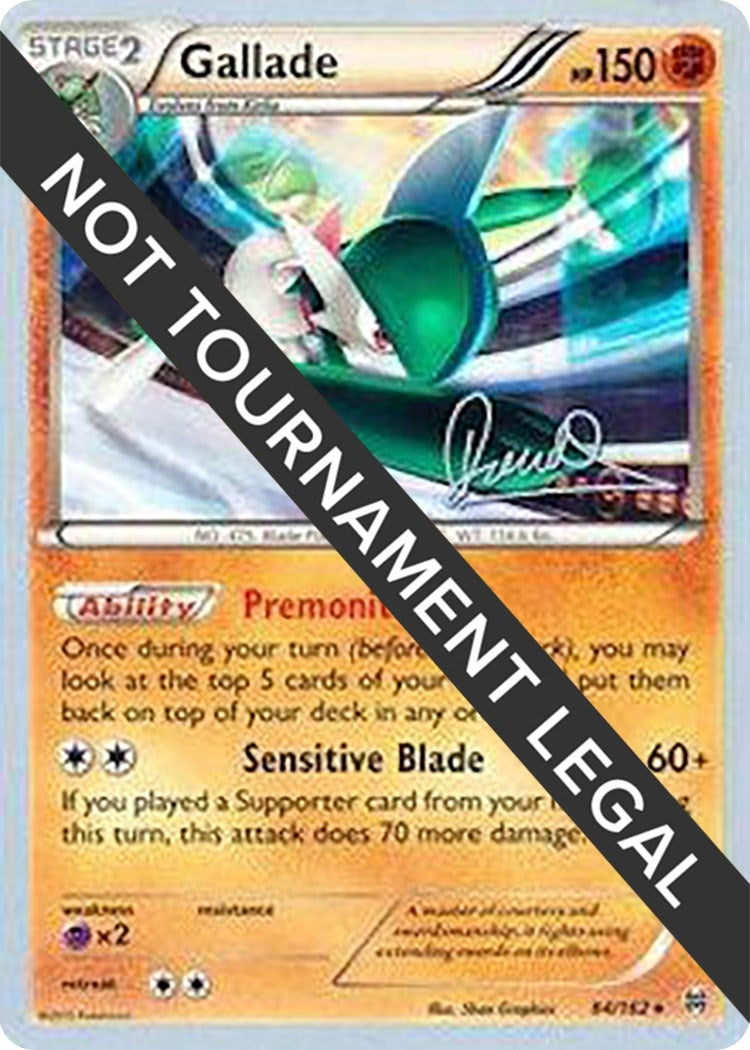 Image for Gallade - 2017 (Diego Cassiraga) (84/162) [World Championship Decks] - Pokemon