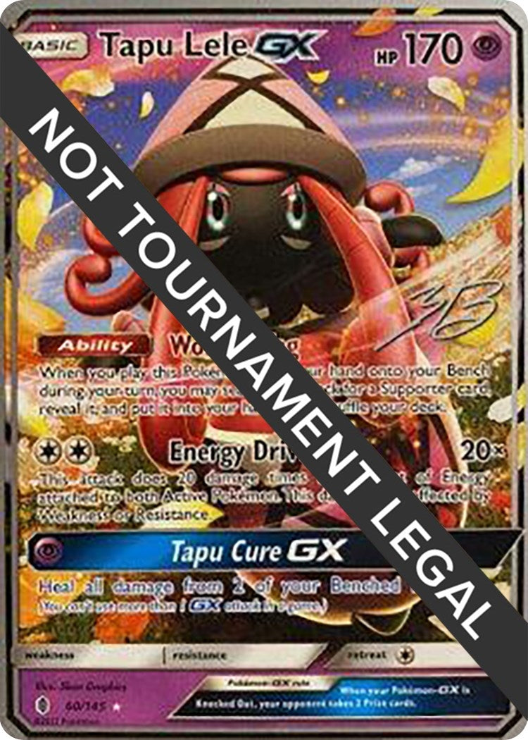 Image for Tapu Lele GX - 2017 (Zachary Bokhari) (60/145) [World Championship Decks] - Pokemon