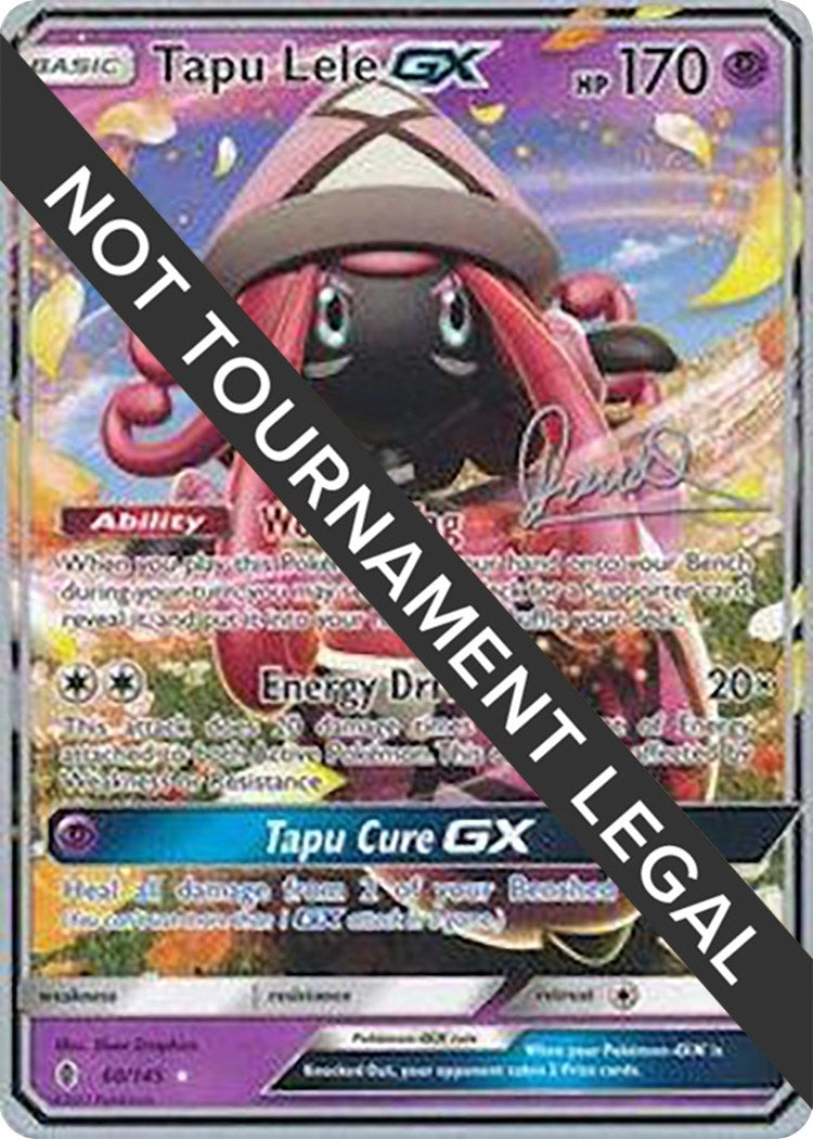 Image for Tapu Lele GX - 2017 (Diego Cassiraga) (60/145) [World Championship Decks] - Pokemon
