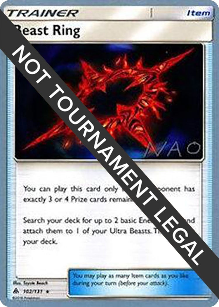 Image for Beast Ring - 2018 (Naohito Inoue) (102/131) [World Championship Decks] - Pokemon