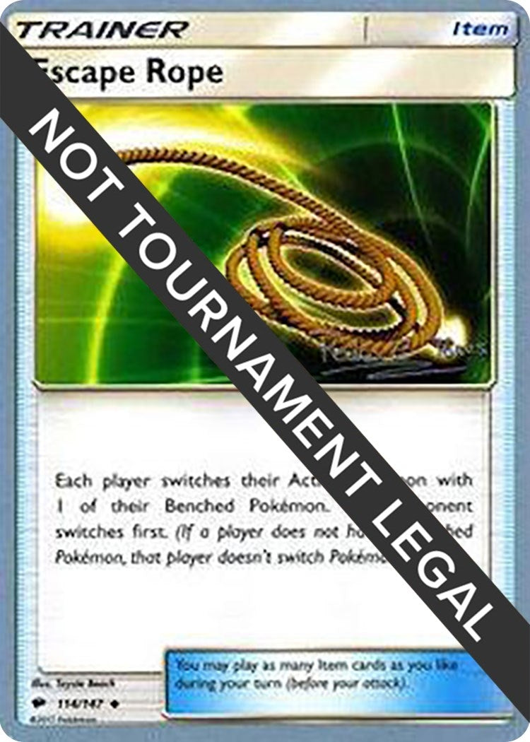 Image for Escape Rope - 2018 (Pedro Eugenio Torres) (114/147) [World Championship Decks] - Pokemon