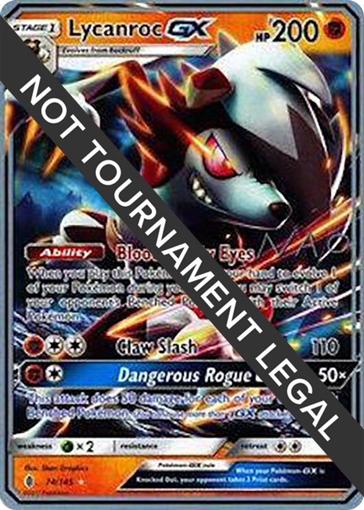 Lycanroc GX - 2018 (Naohito Inoue) (74/145) [World Championship Decks]