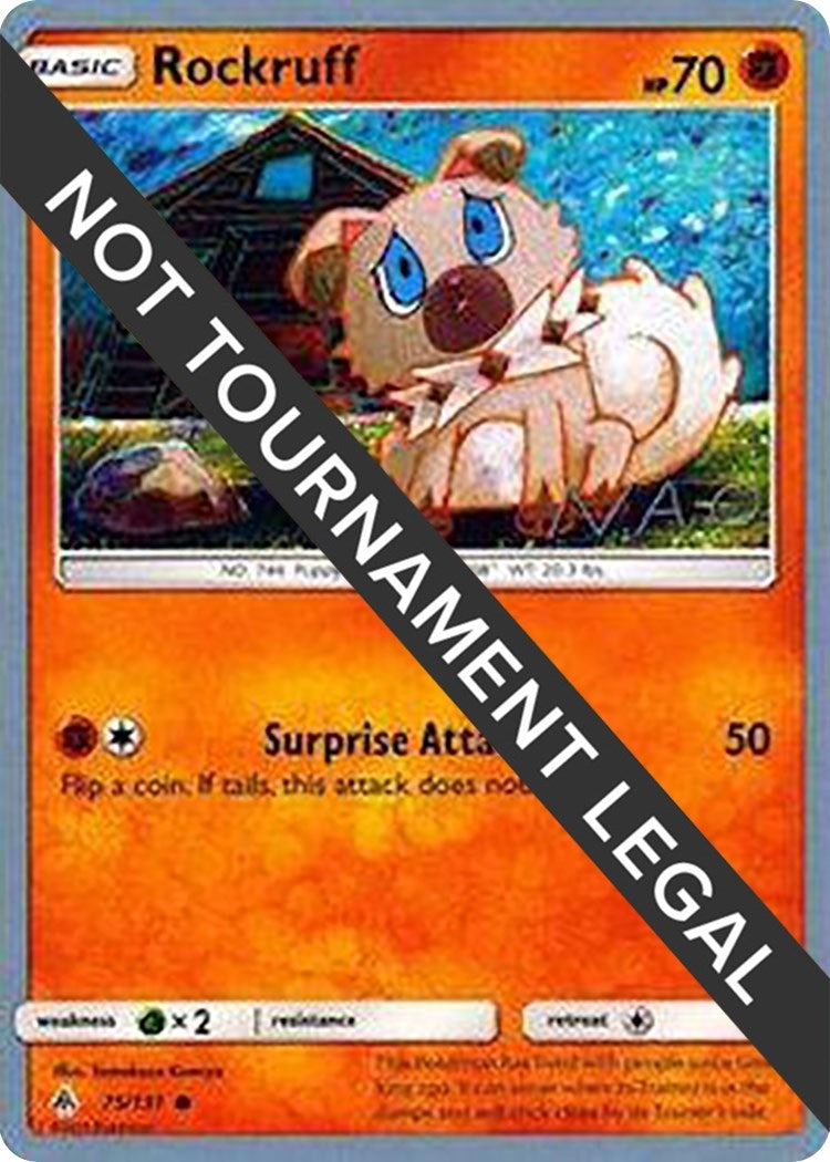 Image for Rockruff - 2018 (Naohito Inoue) (75/131) [World Championship Decks] - Pokemon