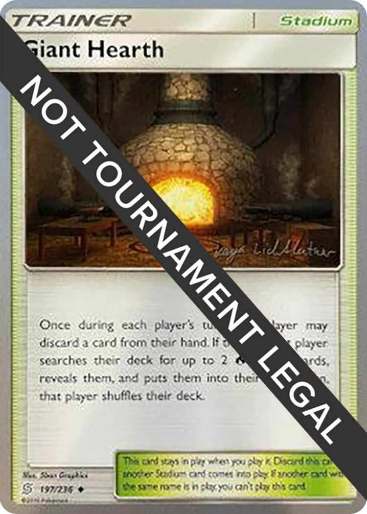 Image for Giant Hearth - 2019 (Kaya Lichtleitner) (197/236) [World Championship Decks] - Pokemon