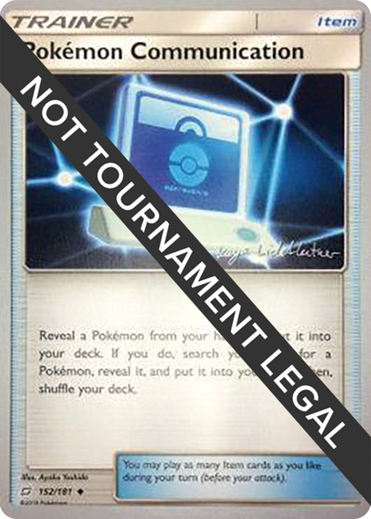 Image for Pokemon Communication - 2019 (Kaya Lichtleitner) (152/181) [World Championship Decks] - Pokemon