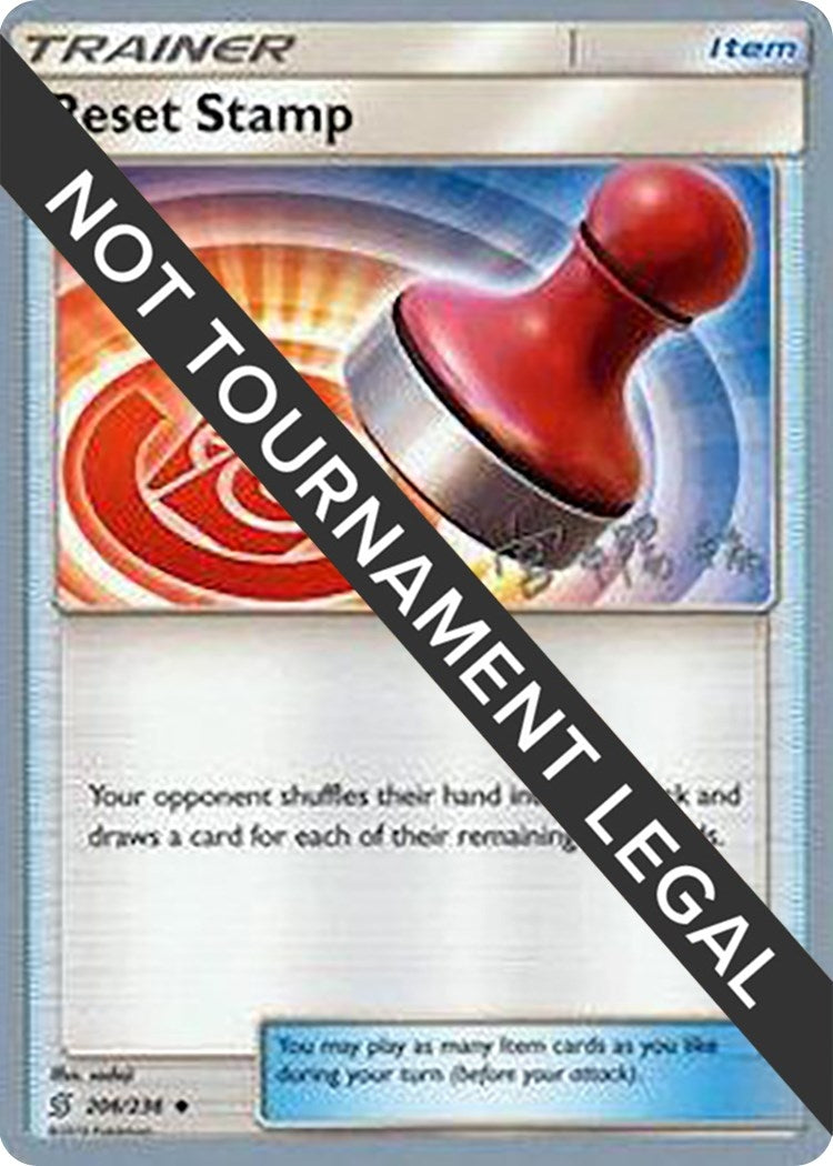 Image for Reset Stamp - 2019 (Haruki Miyamoto) (206/236) [World Championship Decks] - Pokemon