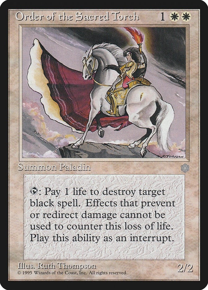 Image for Order of the Sacred Torch [Ice Age] - Magic: The Gathering