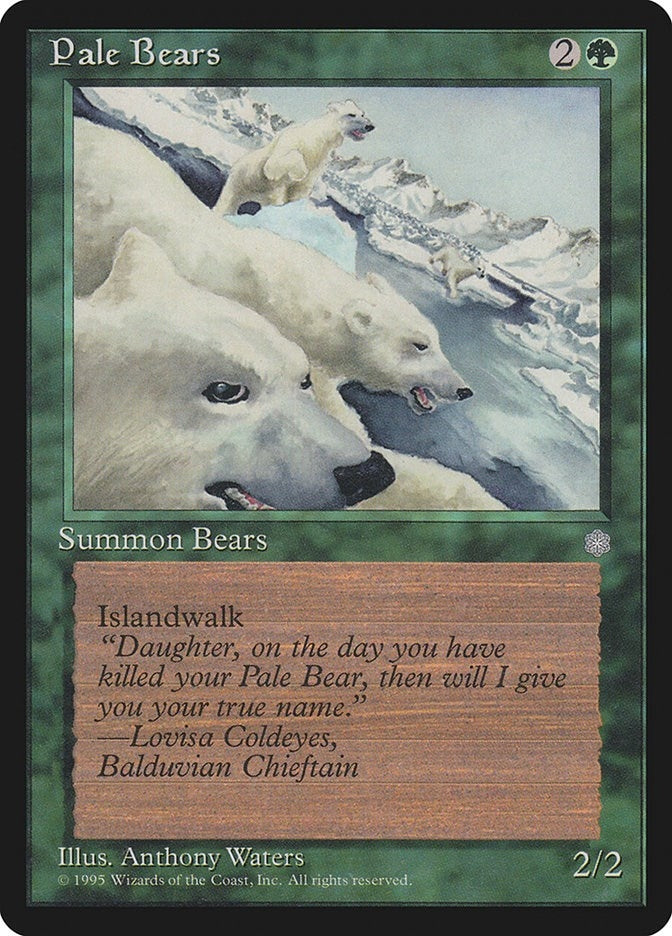 Image for Pale Bears [Ice Age] - Magic: The Gathering