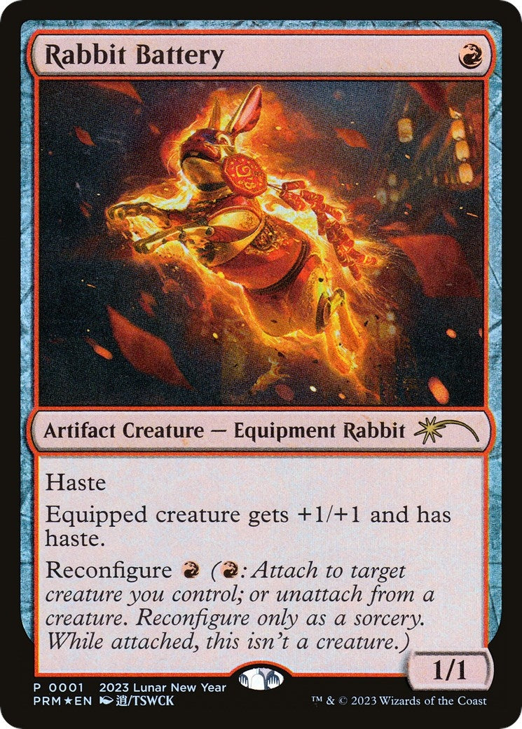 Image for Rabbit Battery (Year of the Rabbit 2023) (1) [Unique and Miscellaneous Promos] - Magic: The Gathering