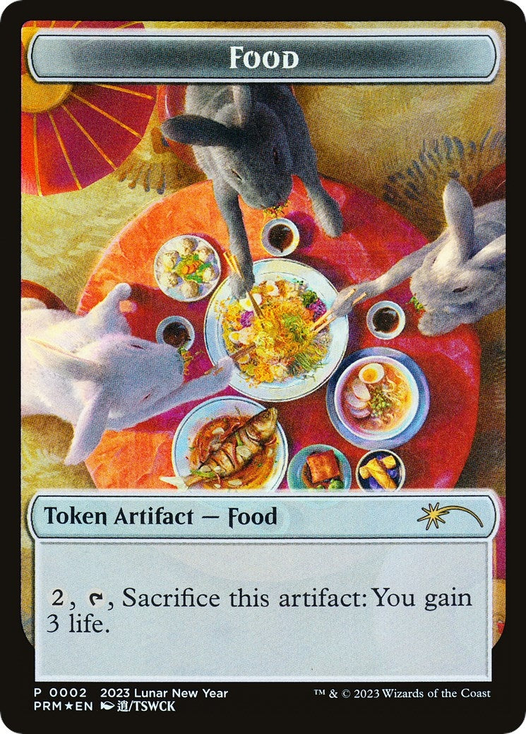 Image for Food Token (Year of the Rabbit 2023) (2) [Unique and Miscellaneous Promos] - Magic: The Gathering