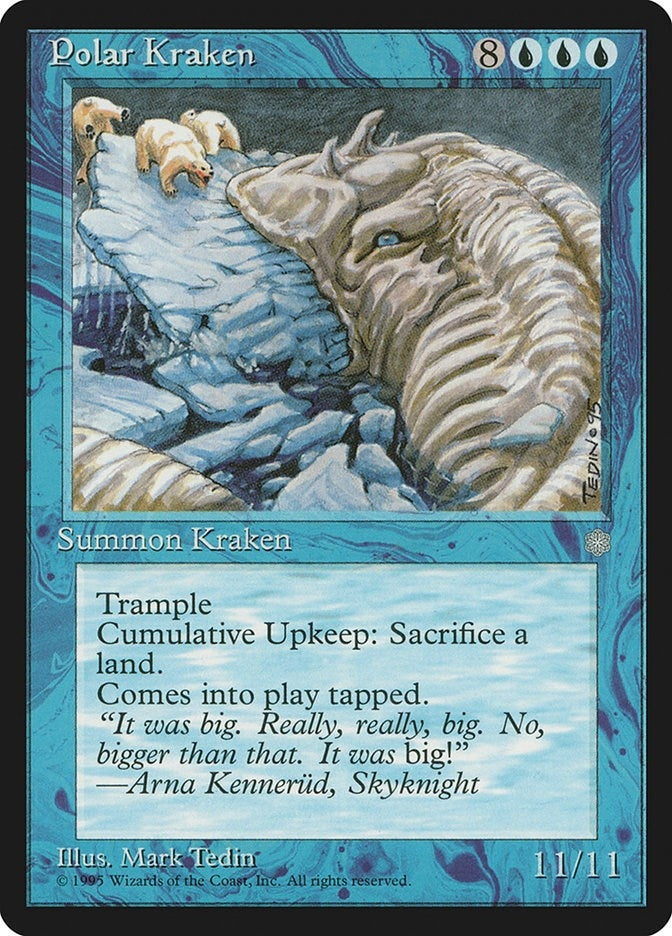 Image for Polar Kraken [Ice Age] - Magic: The Gathering