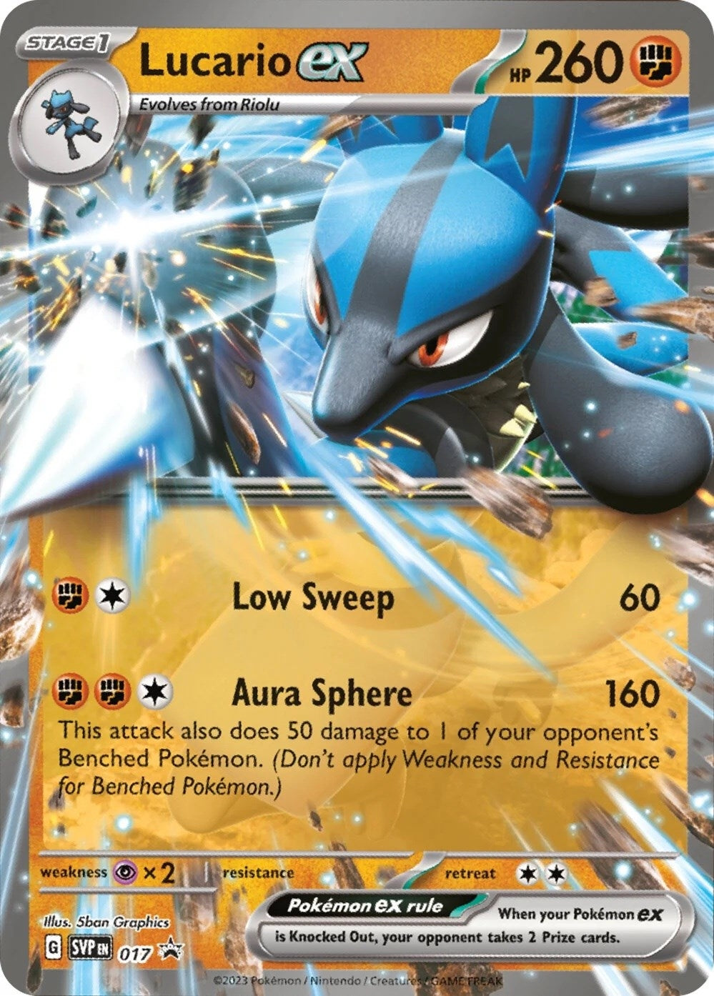 Image for Lucario ex - 017 (017) [SV: Scarlet & Violet Promo Cards] - Pokemon