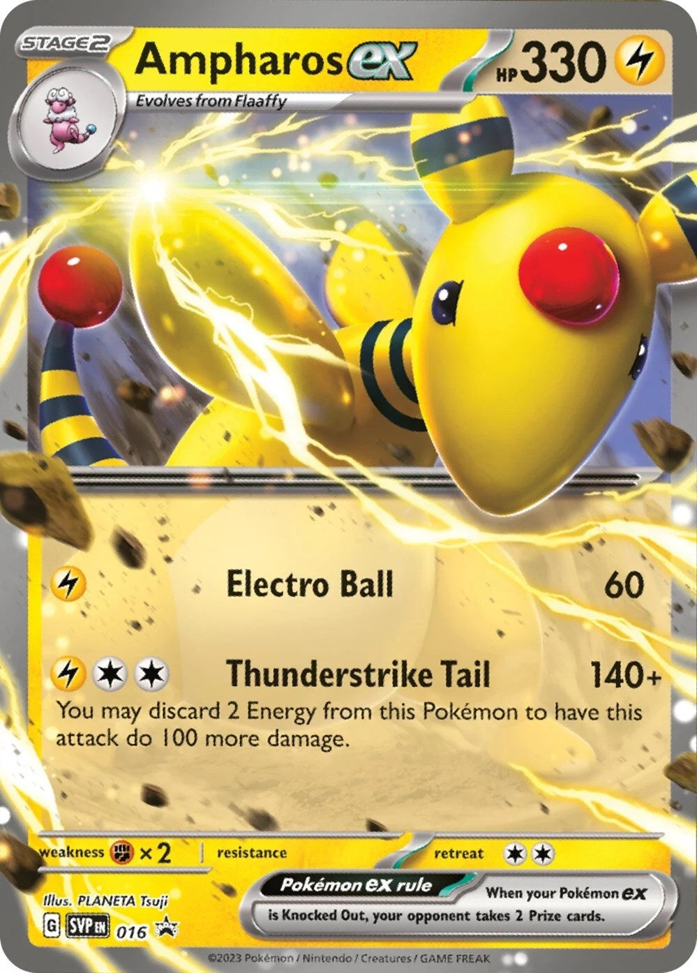 Image for Ampharos ex - 016 (016) [SV: Scarlet & Violet Promo Cards] - Pokemon