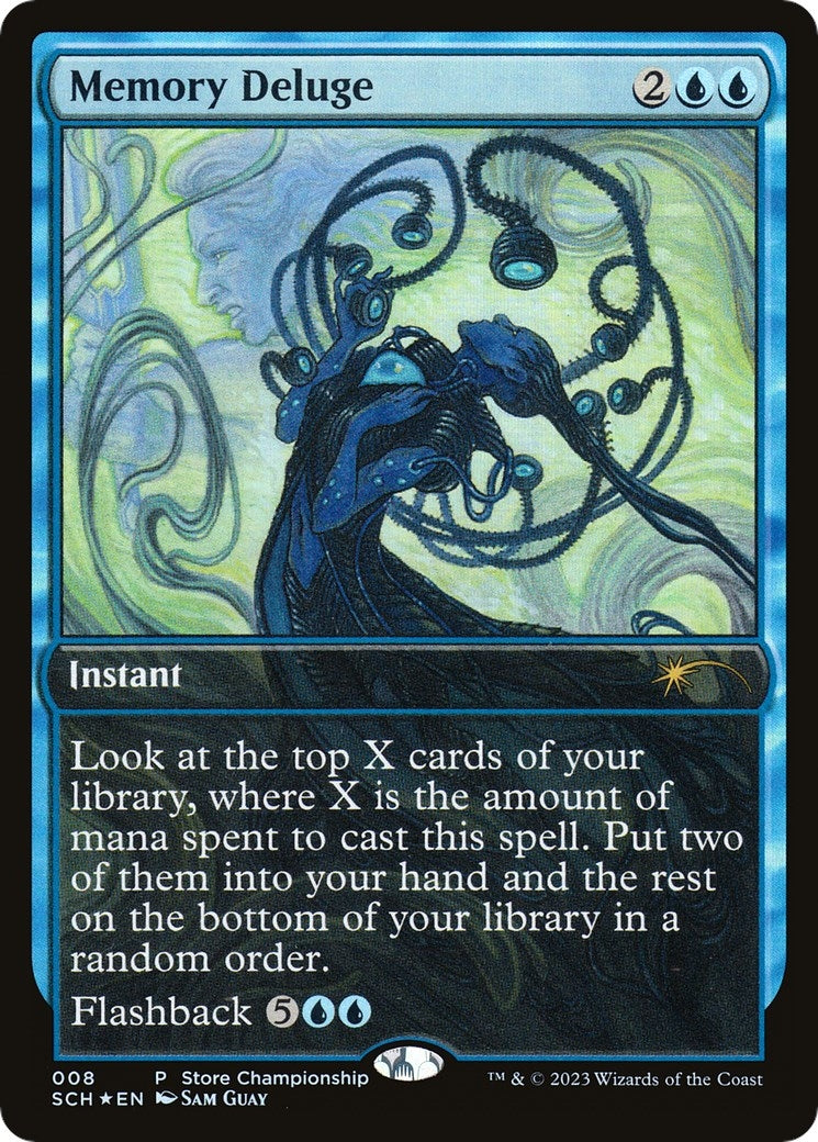 Image for Memory Deluge (8) [Game Day & Store Championship Promos] - Magic: The Gathering