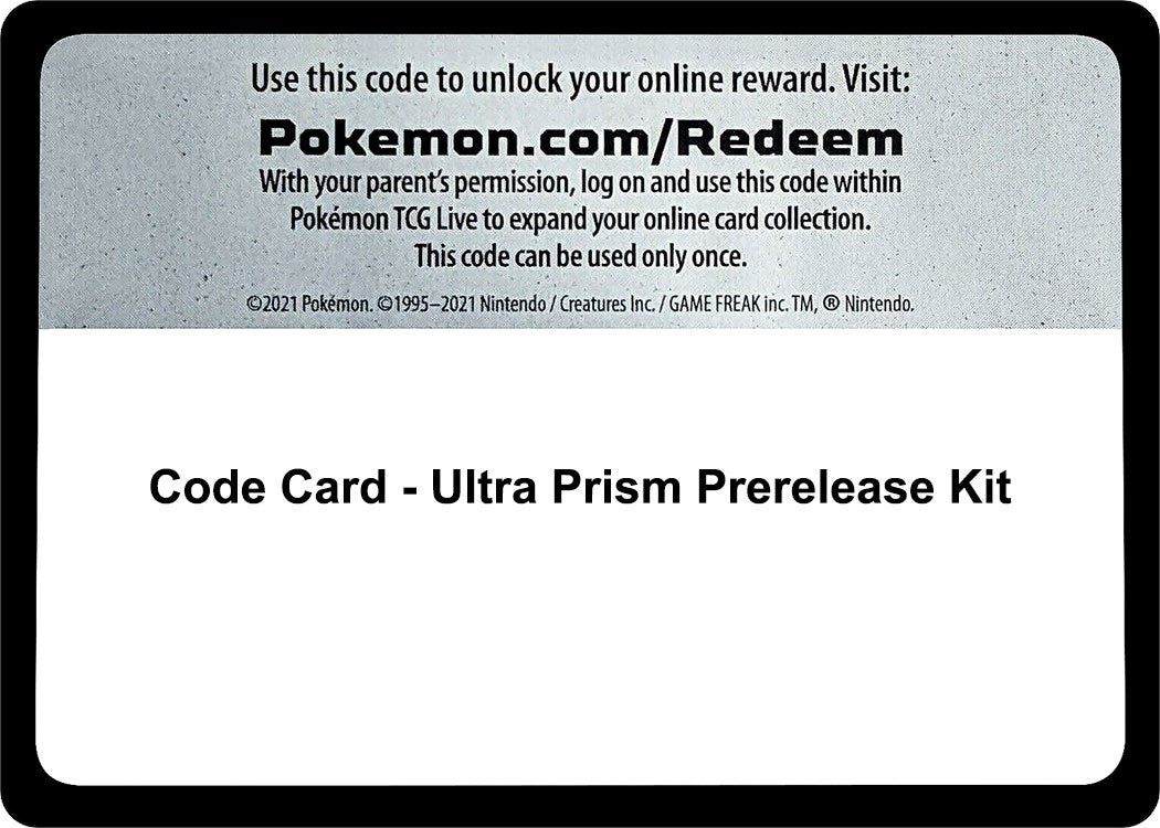 Image for Code Card - Ultra Prism Prerelease Kit [Miscellaneous Cards & Products] - Pokemon