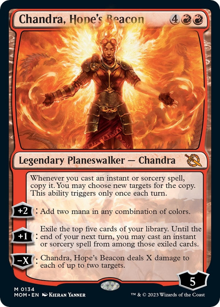 Image for Chandra, Hope's Beacon (134) [March of the Machine] - Magic: The Gathering