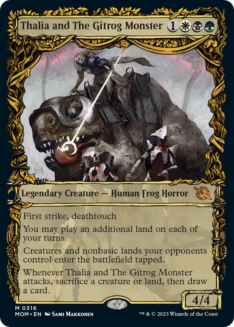Image for Thalia and The Gitrog Monster (Showcase) (316) [March of the Machine] - Magic: The Gathering
