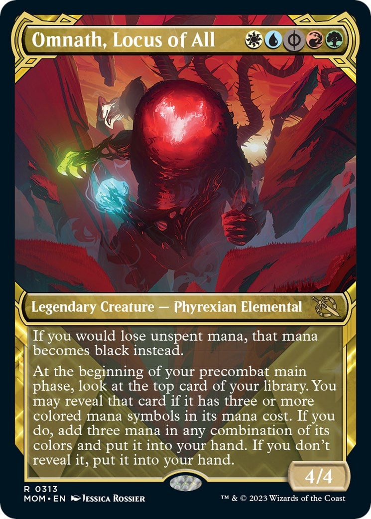 Image for Omnath, Locus of All (Showcase) (313) [March of the Machine] - Magic: The Gathering