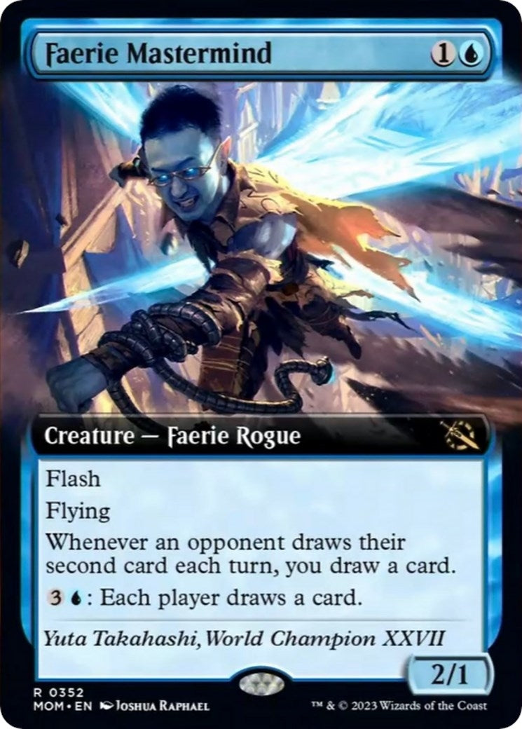 Image for Faerie Mastermind (Extended Art) (352) [March of the Machine] - Magic: The Gathering