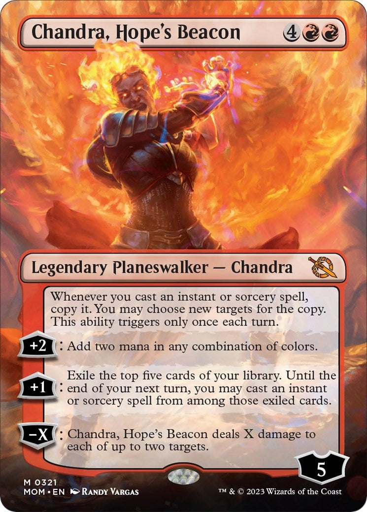 Image for Chandra, Hope's Beacon (Borderless) (321) [March of the Machine] - Magic: The Gathering