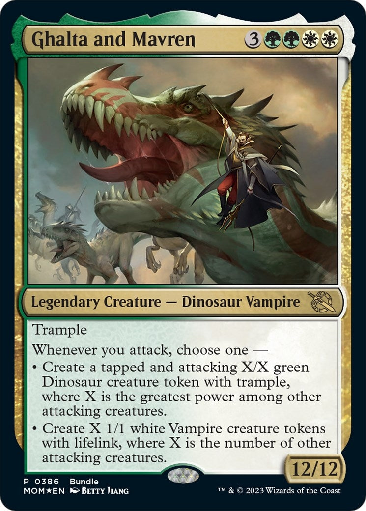 Image for Ghalta and Mavren (MOM Bundle) (386) [Unique and Miscellaneous Promos] - Magic: The Gathering